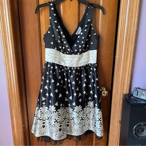 Speechless black and white cocktail dress
